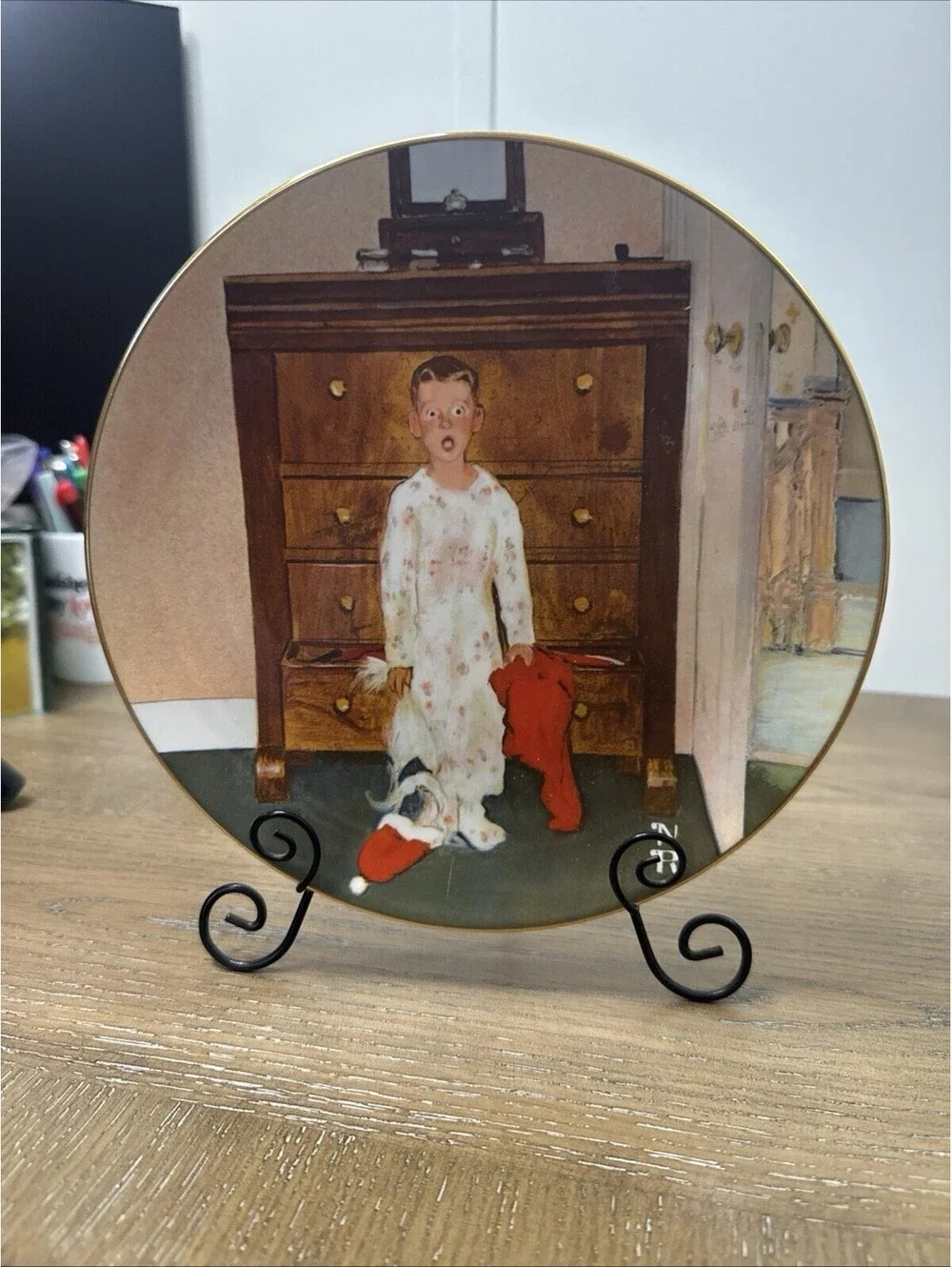 Norman Rockwell Porcelain Collector Plate The Truth About Santa 2nd Edition